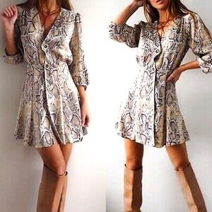 ZARA animal print dress